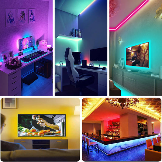 Smart Wifi LED Light Strip RGB 5050 Led Tape for Home Party Decor, TV backlight