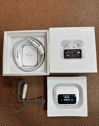 A9 Pro Earburds A10 A11 earphone Pro touch screen lcd with battery display ANC ENC earbuds quad mics in ear headphone