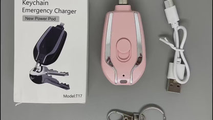 Key Chain Mini Emergency Charger